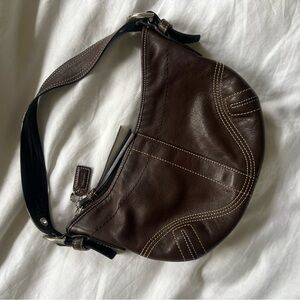 vintage brown coach bag